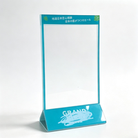 Support de table en acrylique transparent pour menu, présentoir de cartes de comptoir pour restaurant, café, bar, support de signalisation de table