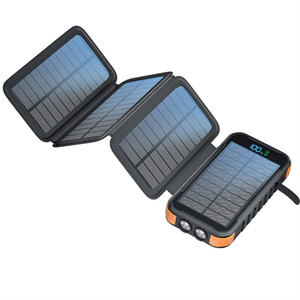 Venta caliente en línea impermeable cargador de batería solar caso equipo inalámbrico recargable banco de energía portátil con panel solar plegable - Product Image 1