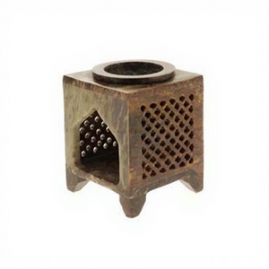 เตาเผาน้ำมันหอมระเหยหินสบู่อินเดีย สำหรับปรับอากาศและตกแต่งบ้าน ใช้ได้ทุกฤดู - Product Image 1