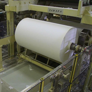 Ligne de production automatique clé en main de 10 TPD de mouchoirs en papier et de papier toilette à base de paille de blé avec pulpe blanchie - Product Image 1