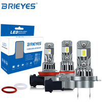 Ampoule de phare avant mini LED Brieyes Plug&Play pour moto et voiture H7/H11/9005-9006 H1 H4 25W 2500LM 6500K CSP LED Feu antibrouillard
