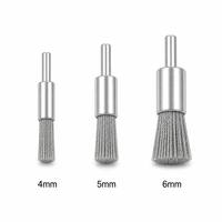 Brosse à filaments abrasifs CNC pour surfaces planes, manche de 6-40 mm, outil de débavurage et de suppression des traces, polissage de précision en carbure de silicium