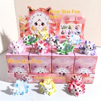 Nouvelle figurine en résine Renard à neuf queues, ornement créatif et tendance, jouet boîte mystère, décoration de bureau pour étudiants, vente en gros, thème animal