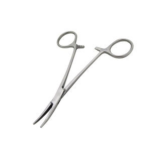 Premium Top Quality Customized Color Plus Logo Surgical Instrument Hemostatic Forceps 180 mm Curved Hemostatic Clamps Surgical - Product Image 3