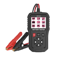 BT518 Probador de Baterías para Coche y Camión 12V 24V con Pantalla TFT a Color de 2.8'' Analizador de Baterías para Prueba de Carga, Arranque y Carga con Impresión y Gráficos de Onda