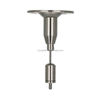 Kit de suspension d'éclairage HENDA de haute qualité avec pince de câble en laiton/acier inoxydable, accessoires de suspension de câble métallique certifiés CE