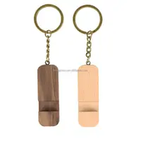 Porte-clés porte-téléphone en bois de hêtre, noyer noir, porte-clés personnalisé en bois, vente directe d'usine
