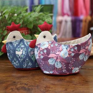 <span class=keywords><strong>Patchwork</strong></span> DIY nakış el yapımı malzeme çantası depolama sepeti <span class=keywords><strong>Patchwork</strong></span> bebek tavuk - Product Image 1