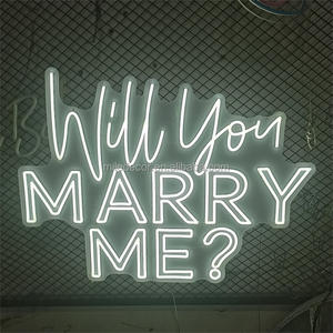 Meilleure vente <span class=keywords><strong>de</strong></span> panneaux LED WILL YOU MERRY ME enseigne en acrylique néon pour décoration <span class=keywords><strong>de</strong></span> toile <span class=keywords><strong>de</strong></span> fond en forme d'arc <span class=keywords><strong>de</strong></span> fleurs en forme <span class=keywords><strong>de</strong></span> cœur - Product Image 2
