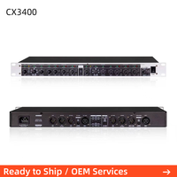 Système Audio Professionnel CX3400 à Vendre, Processeur de Crossover Numérique 2 3 4 Voies en Métal