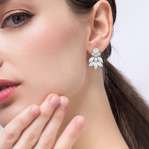 Orecchini a Perno Geometrici a Forma di Marquise per Donne, per Uso Quotidiano e Serale - Product Image 2