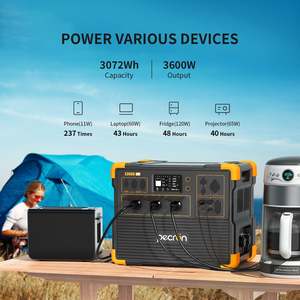PECRON Portable 3600W <b>Solar</b> <b>Generator</b> With for Outdoor Camping Backup Power US/EU Warehouse E3600LFP+2 X PV300W 110V 220V 3600wa - Product Image 5