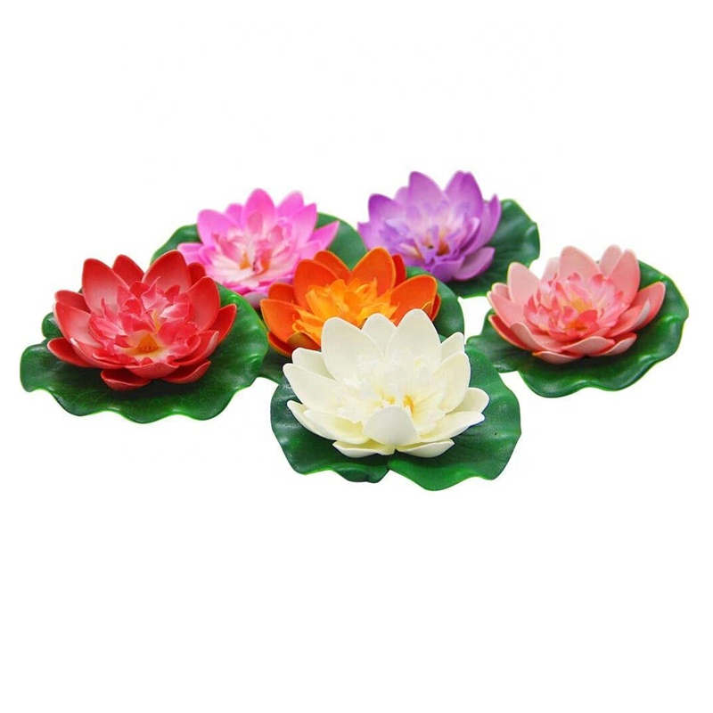 Pack Of Artificial Floating Foam Lotus Leaves Water Lily Pads Ornaments