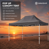 Tenda Lipat Cepat Anti Air Tiga Lapis dengan Logo untuk Acara, Pameran Dagang, Olahraga & Luar Ruangan, Kanopi Pop untuk Pencetakan Komersial
