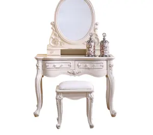 Make up classical carved French style dress table for Bedroom