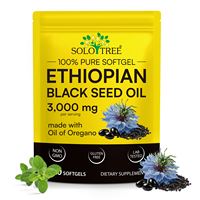 SOLOTREE Dukungan Kesehatan Kulit & Rambut Minyak Biji Hitam Softgel Kenyamanan Sendi Meningkatkan Kesehatan Daun Oregano Minyak Biji Hitam Softgel