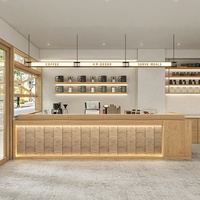 Bureau de réception moderne en bois massif de conception nouvelle pour hôtel, supermarché, immeuble de bureaux - Utilisation commerciale, caractéristiques écologiques