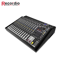 Mélangeur audio GAX-PMX12 de vente chaude puissant + 48V Phantom 500W 16DSP effets BT avec commutateur USB pour une utilisation sur scène et en studio