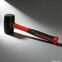 Marteau en caoutchouc pour la construction, marteau artisanal pour l'installation de carreaux de sol, outils à main de haute qualité, manche en fibre de verre OEM, PVC