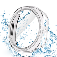 PC+Temperli Cam Saat Kılıfı 40mm 44mm Galaxy Watch9/8 Koruyucu Saat Kılıfı Samsung Watch9/8 Ekran Koruyucu Kapak