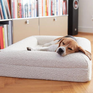 High-End Coil Hunde bett mit Samt Stoff <span class=keywords><strong>Memory</strong></span> <span class=keywords><strong>Foam</strong></span> Wasserdicht Solid Pattern Umwelt freundlich Abnehmbar Wasch bar Alle Jahreszeiten - Product Image 3
