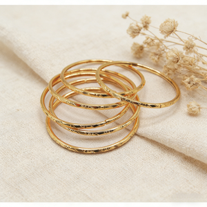 <span class=keywords><strong>Bracciale</strong></span> Sottile Placcato <span class=keywords><strong>Oro</strong></span> 18K dal Design Personalizzato alla Moda, Proveniente dal Cambogia, per Bambine - Product Image 4