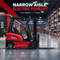 Chariot élévateur électrique pour allées étroites 1,2 tonne 1,5 tonne 2 tonnes 3 tonnes avec batterie au lithium et déplaceur latéral pour entrepôt à vendre