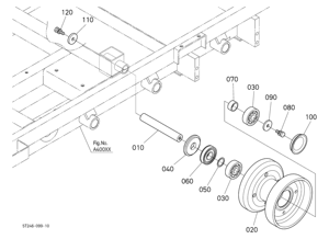 ลูกกลิ้งรางรถเกี่ยวข้าวคูโบต้า DC60/DC70 แบบฟูลฟีด - Product Image 4