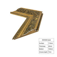 Cadre en bois sculpté de luxe, grand format, modèle 5191YK, style baroque or et argent, pour peinture à l'huile, miroir ou décoration.