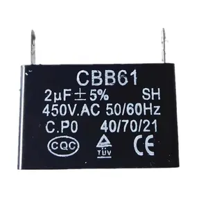 SH 450V AC 2uF CBB61 конденсатор переменного тока 40/70/21 маленький конденсатор для вентиляторного двигателя