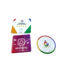 Carte NFC Google Review, plaque NFC personnalisée avec code QR, puce NFC programmable, carte de promotion pour les entreprises