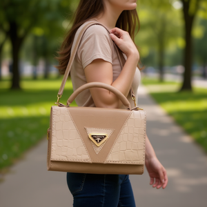 Bolso Bandolera para Mujer Fana, Diseño de Piel de Cocodrilo, Asa Única, Cierre de Cremallera Impermeable, Uso Diario, Bolso de Hombro Moderno - Product Image 2