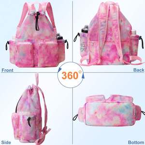 Free sample Custom Large Capacity Tyvek <b>Waterproof</b> Sports Pack Portable Backpack Drawstring <b>Swimming</b> Yoga-for Rope <b>Bag</b> Storage - Product Image 2