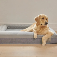 Vente directe d'usine de lit orthopédique en mousse à mémoire de forme pour chien et chat pour grand chien