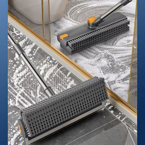 Cepillo de Limpieza Multifunción Giratorio con Mango Largo, Cepillo de Plástico para Azulejos, Limpieza de Paredes, Esquinas, Patio, Baño y Bañera - Product Image 2