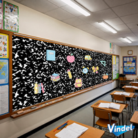 Rouleau de papier pour tableau d'affichage en tissu non tissé Vindel 12 pieds |   Papier d'Emballage Mural pour Salle de Classe 15,6 po x 12 pi