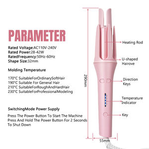 Fer à friser automatique HQ Mixed Proc Discount avec 4 températures, chauffe rapidement, boucleur de cheveux - Product Image 5