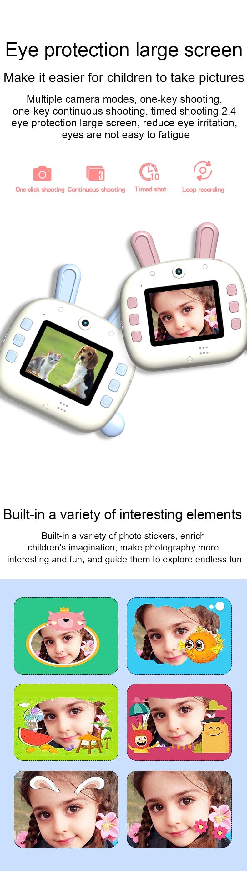 Printer Photo Wifi Instant Cartoon Digital Camera For Kid