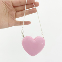 Boîte à poudre pliable en forme de cœur, grande, au design unique et élégant, pour le blush, avec logo personnalisable