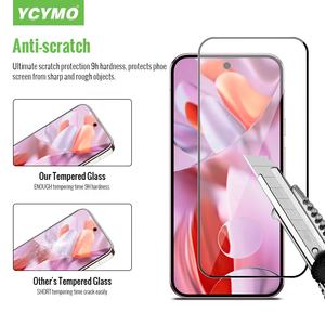 Cobertura completa alta transparente con borde negro teléfono móvil ESD Protector de pantalla de vidrio templado para Google Pixel 10 9 8 7 6 5 - Product Image 3