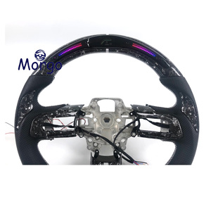 Volante Deportivo Personalizado de Fibra de Carbono y Cuero para <span class=keywords><strong>Mustang</strong></span> 2015-2021 GT <span class=keywords><strong>Shelby</strong></span> - Product Image 2