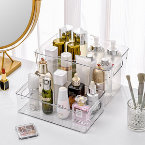 Rõ ràng Acrylic & tre Nắp hộ gia đình lưu trữ hộp mới đa năng hình chữ nhật hình dạng PP nhựa đồ lặt vặt tổ chức container - Product Image 5