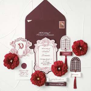Conjunto de Invitaciones de Boda de Lujo, Personalizadas, Material Duradero, para Organizadores de Bodas de Alta Gama y Compradores B2B - Product Image 6
