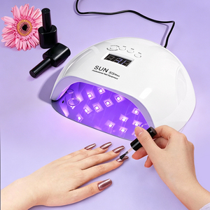<span class=keywords><strong>Lampe</strong></span> à ongles <span class=keywords><strong>UV</strong></span> LED professionnelle 76W pour manucure, avec base en métal, pour le séchage du gel - Product Image 1