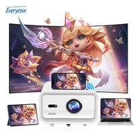4K 1500 ANSI brillo Android 12 película Video 3D listo proyectores 1080P WIFI Mini proyector Everycom Cubelite MINI 4K proyector