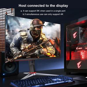 Répartiteur DP 8K UHD 1x3, répartiteur DP1.4 avec prise en charge DC 5V, MST SST, 32,4 Gbps haute vitesse, 8K 60Hz, <span class=keywords><strong>4K</strong></span> <span class=keywords><strong>120Hz</strong></span>, 3D, 1 entrée 3 sorties - Product Image 5