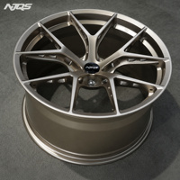 Jantes forgées NJQS neuves en alliage d'aluminium brossé concave pour EVOs 5x112 5x120 6x139.7 5x114.3 17-20 pouces multi-rayons 5 ans de garantie