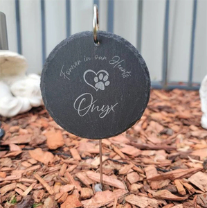 <span class=keywords><strong>Ardoise</strong></span> et crochet de <span class=keywords><strong>jardin</strong></span> commémoratif pour animaux de compagnie personnalisés, <span class=keywords><strong>jardin</strong></span> de cadeaux commémoratifs pour chiens, signe de plante en <span class=keywords><strong>ardoise</strong></span> - Product Image 3