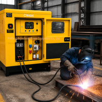 Machine à souder avec générateur diesel 400A 500A 1000A 220/380V, soudeuse industrielle MIG TIG avec alimentateur de fil séparé pour l'extérieur