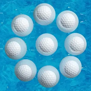 ウォーターゴルフドライビングレンジ用卸売高品質カスタムロゴ長距離2ピースゴルフフローティングボール